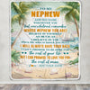 Personalized To My Nephew Gifts Blanket From Aunt Uncle Auntie Whenever You Feel Beach Nephew Birthday Gifts Graduation Christmas Custom Fleece Blanket | teecentury