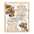 Personalized To My Nephew Gifts Blanket From Aunt Uncle Auntie Wherever Your Journey In Life Tiger Nephew Birthday Gifts Warm Customized Fleece Throw Blanket | teecentury