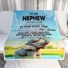 Personalized To My Nephew Gifts From Aunt Uncle Blanket Don't Give Up Elephant Gifts For Nephew Birthday Graduation Christmas Custom Fleece Throw Blanket | teecentury