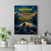 Personalized To My Nephew Gifts From Aunt Uncle Canvas Don't Give Up Wolf Gifts For Nephew Birthday Graduation Christmas Custom Wall Art Print Framed Canvas | teecentury