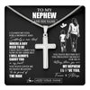 Stainless Cross Necklace Stainless Steel | 1 | Personalized To My Nephew Gifts Necklace From Aunt Auntie I Closed My Eyes For A Moment Nephew Birthday Graduation Christmas Customized Gift Box Message Card | teecentury.myshopify
