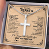 Stainless Cross Necklace Stainless Steel | 2 | Personalized To My Nephew Gifts Necklace From Aunt Uncle Auntie Never Forget How Much I Love You Nephew Birthday Gifts Christmas Gift Box Message Card | https://teecentury.