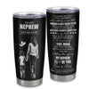 Personalized To My Nephew Gifts Tumbler From Aunt Auntie I Closed My Eyes For A Moment Nephew Birthday Graduation Christmas Custom Stainless Steel Cup Travel Mug | teecentury