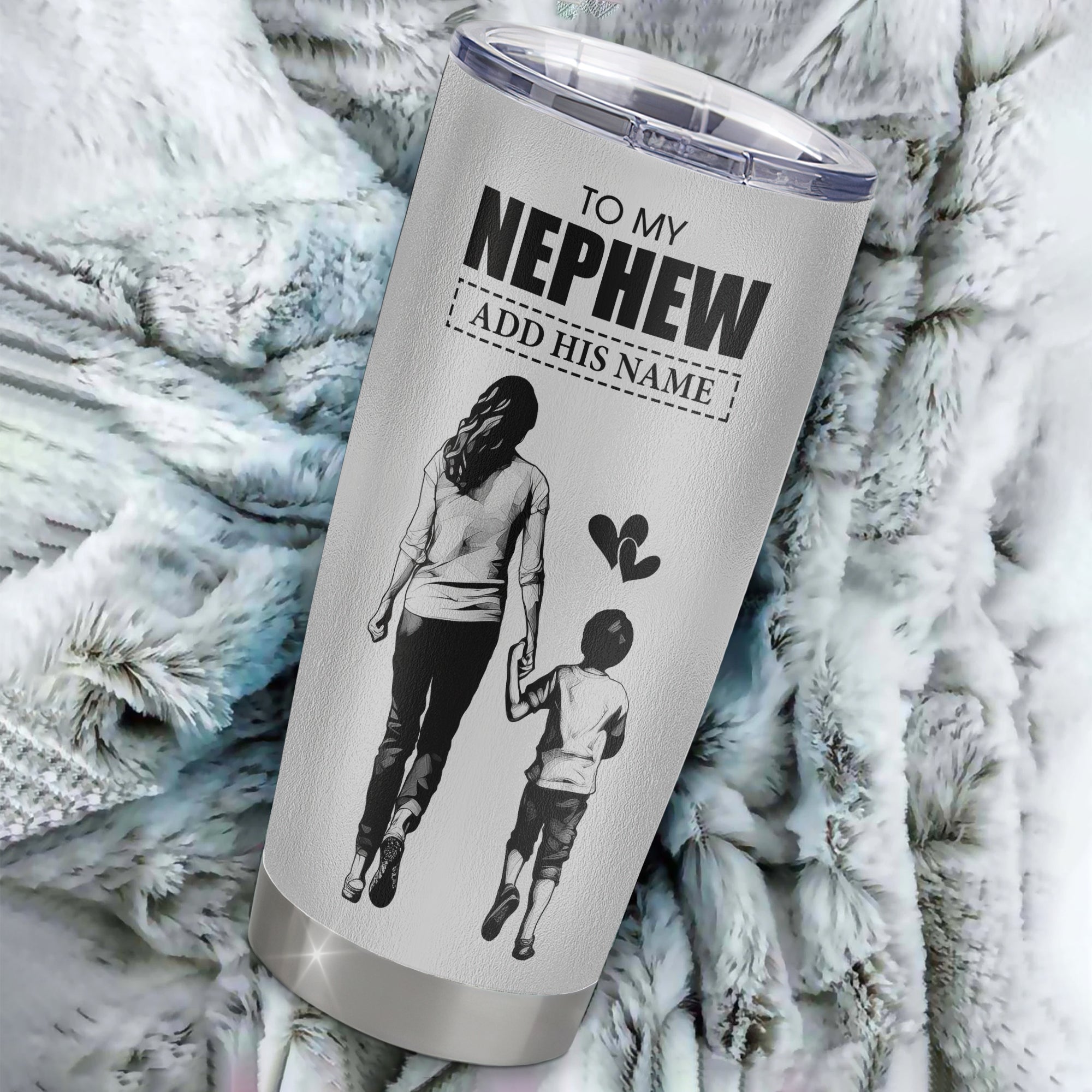 Personalized To My Nephew Gifts Tumbler From Aunt Auntie Whenever Woman Unique Birthday Gifts For Nephew Graduation Christmas Custom Stainless Steel Cup Travel Mug | teecentury