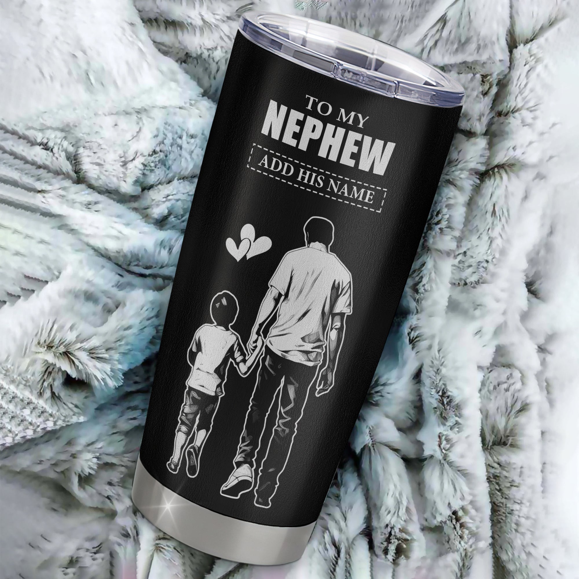 Personalized To My Nephew Gifts Tumbler From Uncle I Closed My Eyes For A Moment Nephew Birthday Graduation Christmas Custom Stainless Steel Cup Travel Mug | teecentury