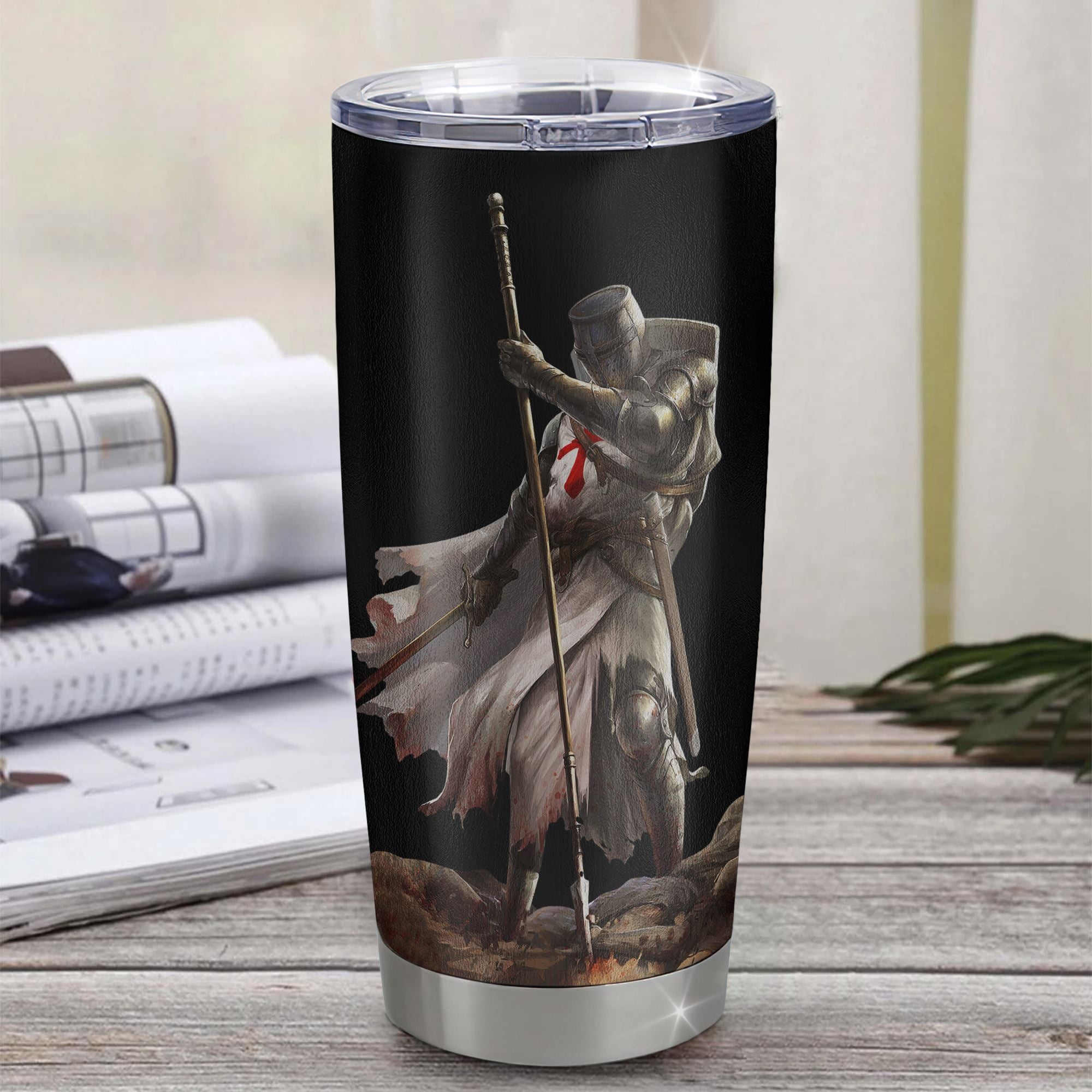 Personalized To My Nephew Knight Templar Tumbler From Uncle Aunt Stainless Steel Cup You Will Never Lose Nephew Birthday Gifts Graduation Christmas Custom Travel Mug | teecentury