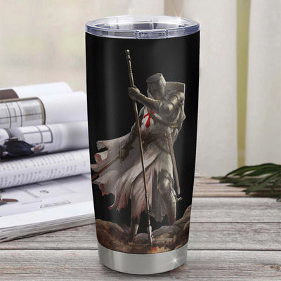 Personalized To My Nephew Knight Templar Tumbler From Uncle Aunt Stainless Steel Cup You Will Never Lose Nephew Birthday Gifts Graduation Christmas Custom Travel Mug | teecentury
