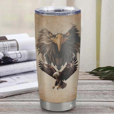 Personalized To My Nephew Tumbler From Aunt Uncle Auntie Stainless Steel Cup Good Things Come To Those Who Believe Eagle Nephew Birthday Graduation Christmas Travel Mug | teecentury