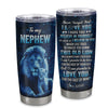 Personalized To My Nephew Tumbler From Uncle Stainless Steel Cup This Old Lion Love You Nephew Birthday Graduation Christmas Custom Travel Mug | teecentury