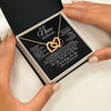 Interlocking Hearts Necklace 18K Yellow Gold Finish | 2 | Personalized To My Niece  Birthday Gifts From Uncle Aunt Always Love You Niece Gifts Necklace Jewelry Graduation Christmas Customized Gift Box Message Card | teecentury.myshopify