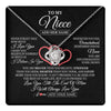 Love Knot Necklace 14K White Gold Finish | 1 | Personalized To My Niece  Birthday Gifts From Uncle Aunt Always Love You Niece Gifts Necklace Jewelry Graduation Christmas Customized Gift Box Message Card | teecentury.myshopify