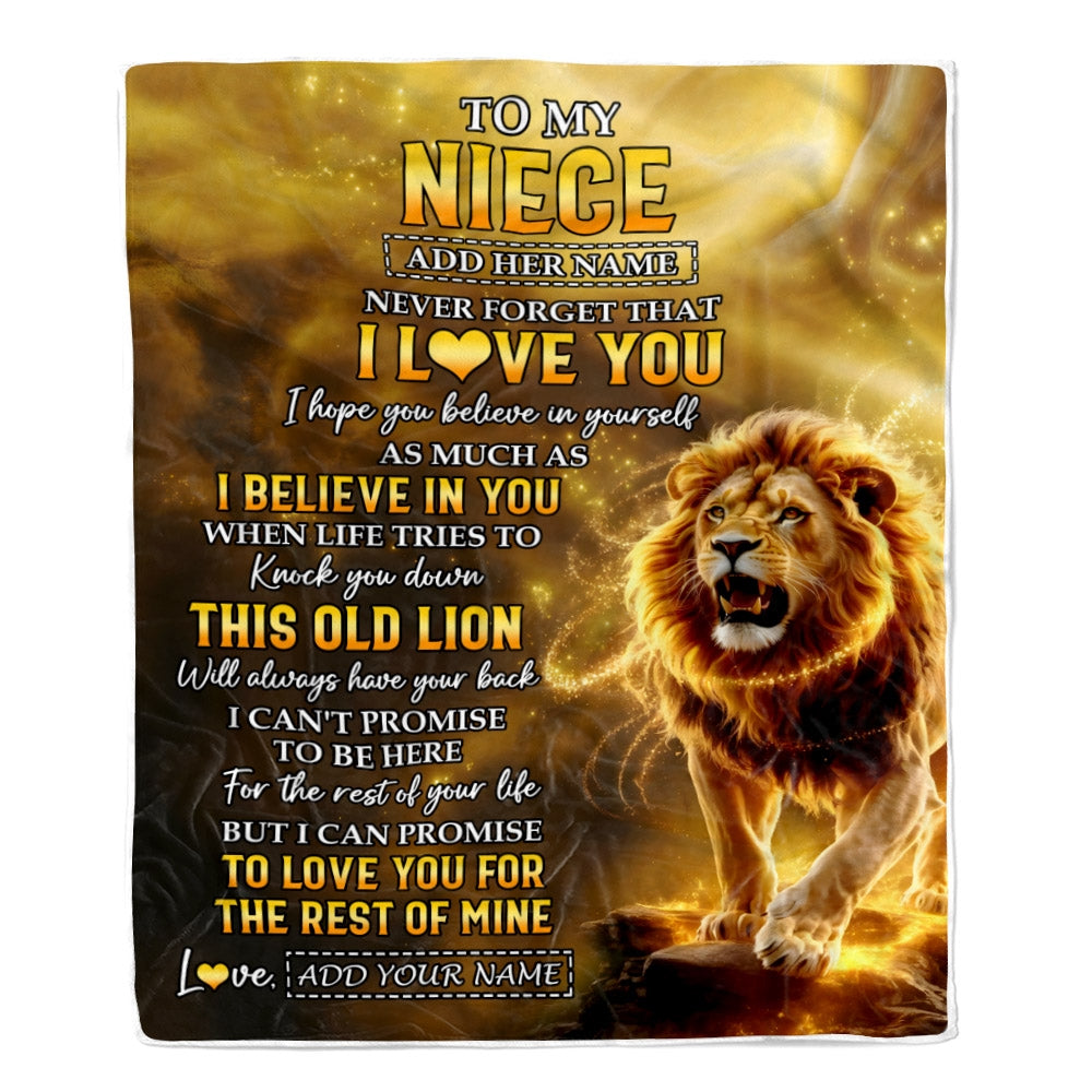Personalized To My Niece Birthday Gifts From Uncle Blanket I Love You Niece Gifts Graduation Christmas Gift Ideas For Women Customized Fleece Throw Blanket | teecentury