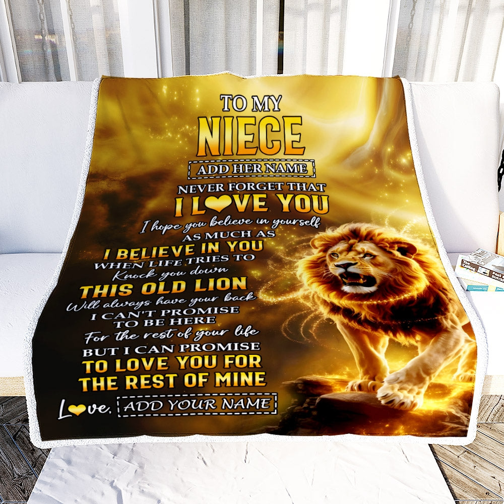 Personalized To My Niece Birthday Gifts From Uncle Blanket I Love You Niece Gifts Graduation Christmas Gift Ideas For Women Customized Fleece Throw Blanket | teecentury