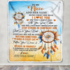 Personalized To My Niece Blanket Dream Catcher I Love You Forever From Aunt Auntie Uncle Niece Birthday Gifts Christmas Graduation Customized Fleece Blanket | teecentury