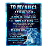 Personalized To My Niece Blanket From Aunt Auntie Never Forget That I Love You Niece Birthday Gifts Graduation Christmas Fleece Throw Blanket | teecentury