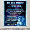 Personalized To My Niece Blanket From Aunt Auntie Never Forget That I Love You Niece Birthday Gifts Graduation Christmas Fleece Throw Blanket | teecentury