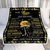 Personalized To My Niece Blanket From Aunt Uncle Auntie Be A Sunflower Niece Birthday Gifts Graduation Christmas Customized Fleece Throw Blanket | teecentury