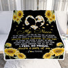 Personalized To My Niece Blanket From Aunt Uncle Sunflower I Love You So Special Niece Birthday Graduation Christmas Customized Bed Fleece Throw Blanket | teecentury