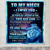 Personalized To My Niece Blanket From Uncle Never Forget That I Love You Niece Birthday Gifts Graduation Christmas Bed Fleece Throw Blanket | teecentury