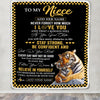 Personalized To My Niece Blanket Tiger I Love You Forever From Aunt Auntie Uncle Niece Birthday Gifts Christmas Graduation Customized Fleece Blanket | teecentury