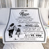 Personalized To My Niece Blanket You Will Never Lose From Aunt Auntie Niece Birthday Gifts Graduation Christmas Customized Fleece Throw Blanket | teecentury