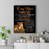 Personalized To My Niece Canvas From Aunt Auntie Live Laugh Love Lion Niece Birthday Gifts Positive Graduation Christmas Custom Wall Art Print Framed Canvas | teecentury