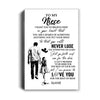 Personalized To My Niece Canvas You Will Never Lose From Uncle Niece Birthday Gifts Graduation Christmas Custom Wall Art Print Framed Canvas | teecentury