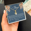 Alluring Beauty Necklace 18K Yellow Gold Finish | Personalized To My Niece From Aunt Auntie You Will Always Be My Baby Girl Niece Jewelry Birthday Graduation Christmas Customized Gift Box Message Card | teecentury