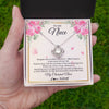 Love Knot Necklace 14K White Gold Finish | 2 | Personalized To My Niece From Aunt Imagine This Necklace As A Love Niece Birthday Gifts Jewelry Graduation Christmas Customized Gift Box Message Card | teecentury