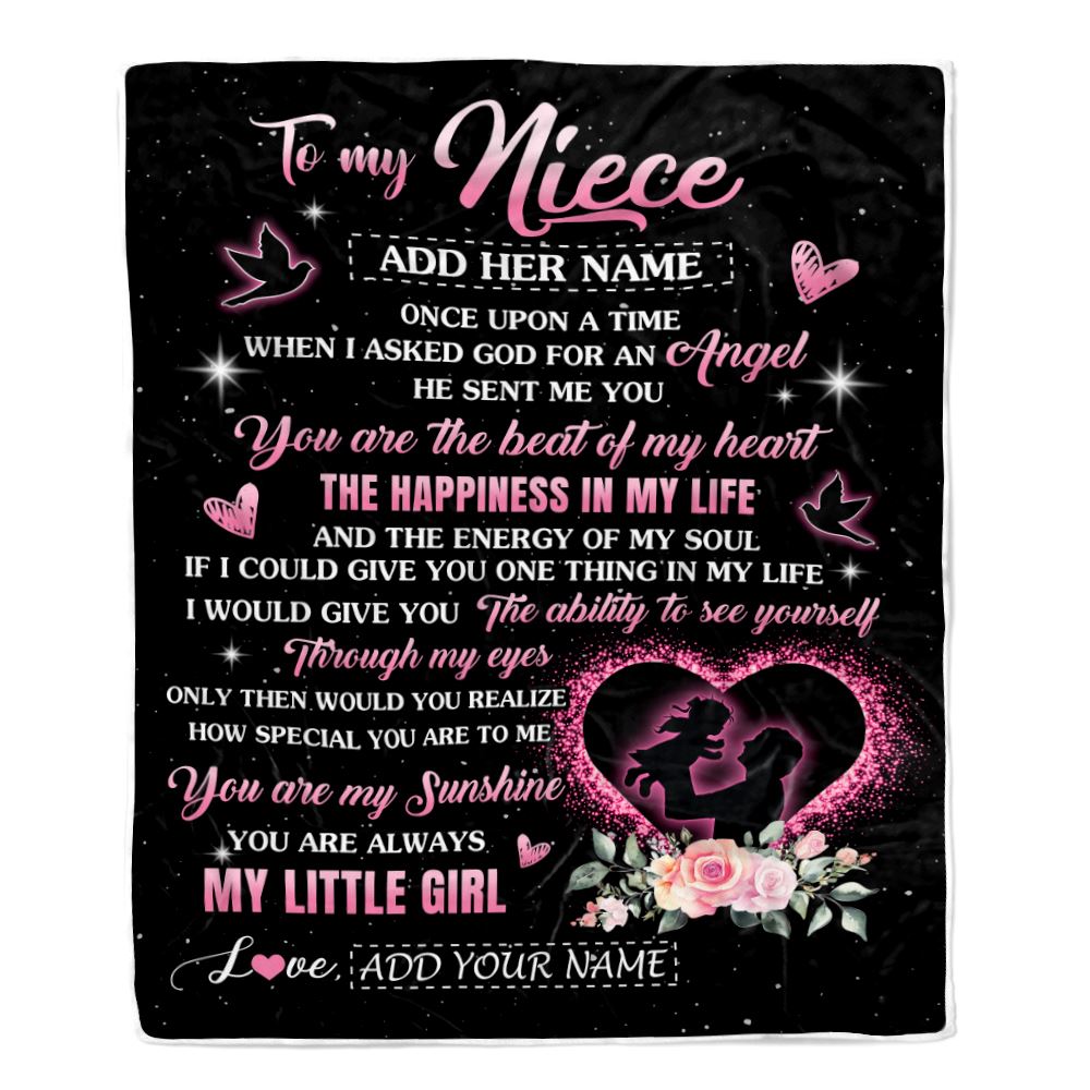 Personalized To My Niece From Uncle Blanket Once Upon A Time Birthday Graduation Gifts For Niece Gifts Christmas Customized Fleece Throw Blanket | teecentury