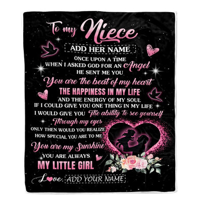 Personalized To My Niece From Uncle Blanket Once Upon A Time Birthday Graduation Gifts For Niece Gifts Christmas Customized Fleece Throw Blanket | teecentury