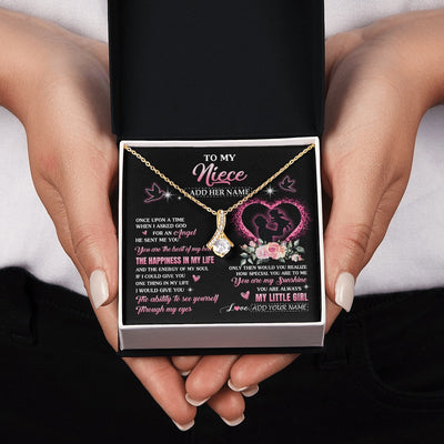 Alluring Beauty Necklace 18K Yellow Gold Finish | 2 | Personalized To My Niece From Uncle Necklace Once Upon A Time Birthday Graduation Gifts For Niece Gifts Christmas Customized Gift Box Message Card | teecentury.myshopify