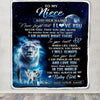 Personalized To My Niece Gift Blanket From Aunt Auntie Never Feel That You Are Alone Lion Niece Birthday Graduation Christmas Customized Fleece Throw Blanket | teecentury