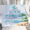 Personalized To My Niece Gifts Blanket Beach I Love You Forever From Aunt Auntie Uncle Niece Birthday Gifts Christmas Graduation Customized Fleece Blanket | teecentury