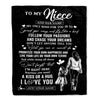 Personalized To My Niece Gifts Blanket From Aunt Auntie My Only Wish For You Niece Birthday Gifts Graduation Christmas Customized Fleece Throw Blanket | teecentury