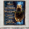 Personalized To My Niece Gifts Blanket From Aunt Uncle Auntie I Wish You The Strength Bear Niece Birthday Gifts Christmas Graduation Custom Fleece Blanket | teecentury