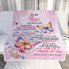 Personalized To My Niece Gifts Blanket From Aunt Uncle Auntie I Wish You The Strength Butterfly Niece Birthday Gifts Christmas Custom Fleece Throw Blanket | teecentury