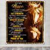 Personalized To My Niece Gifts Blanket From Aunt Uncle Auntie I Wish You The Strength Horse Niece Birthday Gifts Christmas Graduation Custom Fleece Blanket | teecentury