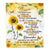 Personalized To My Niece Gifts Blanket From Aunt Uncle Auntie I Wish You The Strength Sunflower Niece Birthday Gifts Christmas Custom Fleece Throw Blanket | teecentury