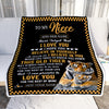 Personalized To My Niece Gifts Blanket From Aunt Uncle Auntie This Old Tiger Love You Niece Birthday Gifts Graduation Christmas Customized Fleece Blanket | teecentury