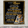 Personalized To My Niece Gifts Blanket From Aunt Uncle Auntie This Old Tiger Love You Niece Birthday Gifts Graduation Christmas Customized Fleece Blanket | teecentury