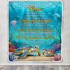 Personalized To My Niece Gifts Blanket From Aunt Uncle Auntie Whenever You Feel Turtle Niece Birthday Gifts Graduation Christmas Customized Fleece Blanket | teecentury
