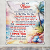Personalized To My Niece Gifts Blanket From Aunt Uncle Auntie Wherever Your Journey In Life Beach Niece Birthday Gifts Warm Customized Fleece Throw Blanket | teecentury