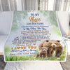 Personalized To My Niece Gifts Blanket From Aunt Uncle Auntie Wherever Your Journey In Life Bear Niece Birthday Gifts Warm Customized Fleece Throw Blanket | teecentury