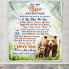 Personalized To My Niece Gifts Blanket From Aunt Uncle Auntie Wherever Your Journey In Life Bear Niece Birthday Gifts Warm Customized Fleece Throw Blanket | teecentury