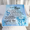 Personalized To My Niece Gifts Blanket From Aunt Uncle Auntie Wherever Your Journey In Life Dream Catcher Niece Birthday Gifts Warm Customized Fleece Throw Blanket | teecentury