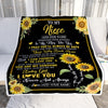 Personalized To My Niece Gifts Blanket From Aunt Uncle Auntie Wherever Your Journey In Life Sunflower Niece Birthday Gifts Warm Customized Fleece Throw Blanket | teecentury