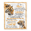Personalized To My Niece Gifts Blanket From Aunt Uncle Auntie Wherever Your Journey In Life Tiger Niece Birthday Gifts Warm Customized Fleece Throw Blanket | teecentury