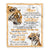 Personalized To My Niece Gifts Blanket From Aunt Uncle Auntie Wherever Your Journey In Life Tiger Niece Birthday Gifts Warm Customized Fleece Throw Blanket | teecentury