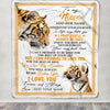 Personalized To My Niece Gifts Blanket From Aunt Uncle Auntie Wherever Your Journey In Life Tiger Niece Birthday Gifts Warm Customized Fleece Throw Blanket | teecentury
